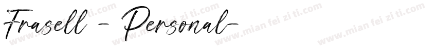 Frasell - Personal字体转换